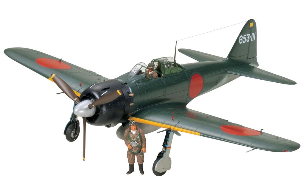 Tamiya Aircraft Series Japanese Navy Mitsubishi Zero Type Carrier Fighter Type 52 Plastic Model 60318 1/32 No.18