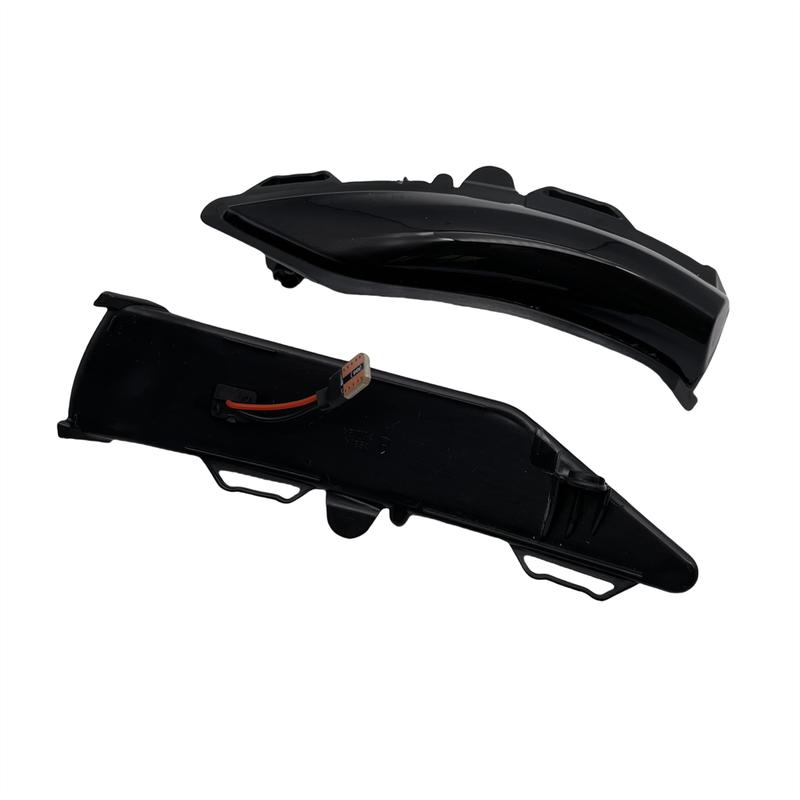 For Ford Fiesta mk8 ST Line MK8 Flasher Indicator Blinker Side Rearview Turn Signal Light Smoked Lens LED Side Mirror Lamp Amber