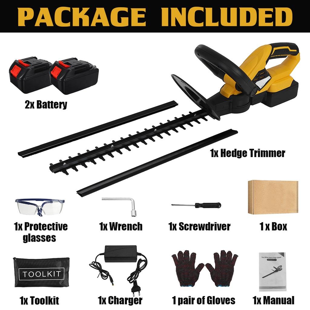 1500 Вт 2800 об/мин Аккумуляторный кусторез Электрический кусторез Аккумуляторный триммер-сучкорез Травокосилка Садовый инструмент