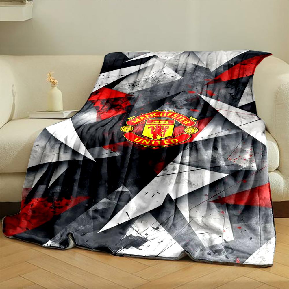 Manchester United Designed Flannel blanket for bedroom, living room, sofa, and nap