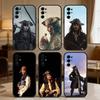 Чехол для телефона Капитан Джек Воробей Для Samsung S25,S24,S21,S22,S23,S20,Ultra,S26,Plus,Fe,Note,5G Черный Чехол