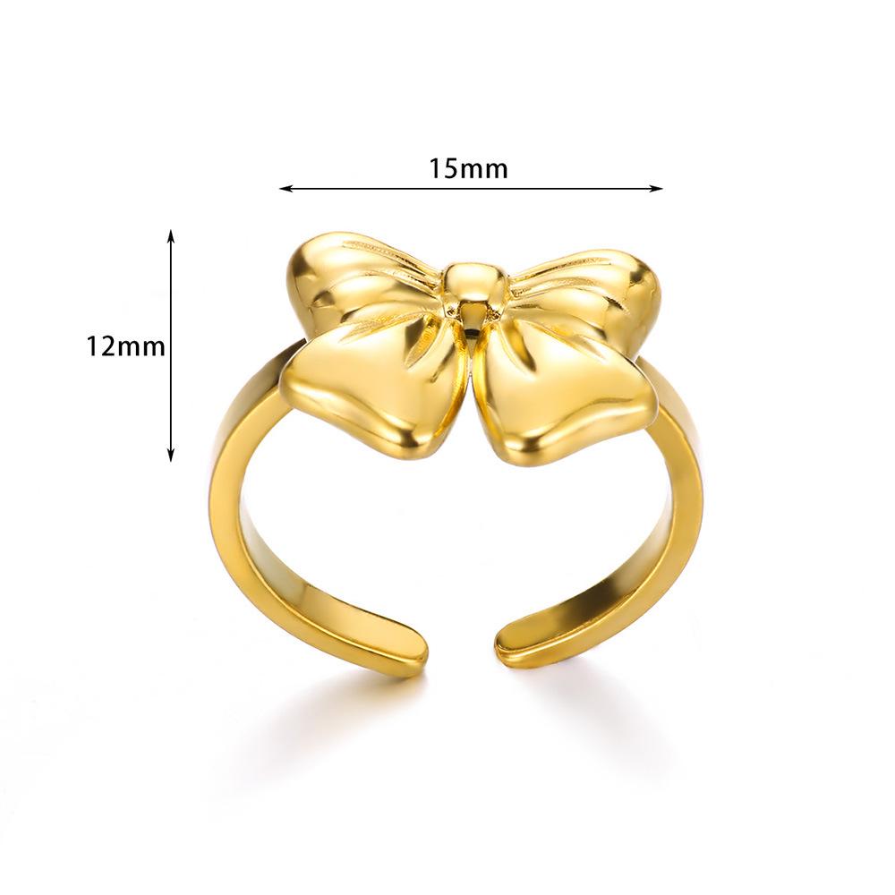 Elegant Women's Open Bow Ring: Niche Design, Versatile & Stylish