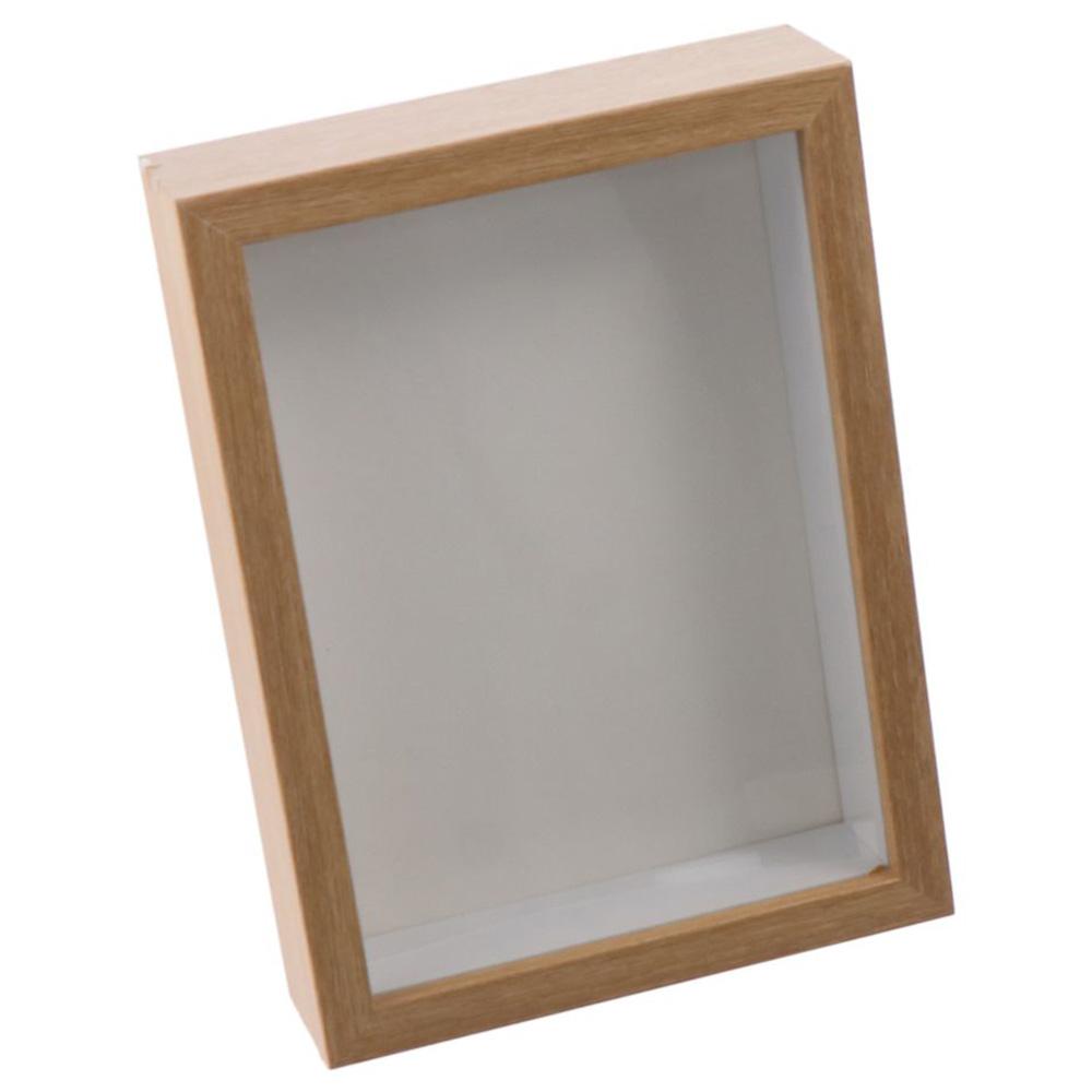 Multi-size Shadow Box Frame Rectangular Natral Wood Black Wooden Photo Frame Acrylic Display Case Dried Flower
