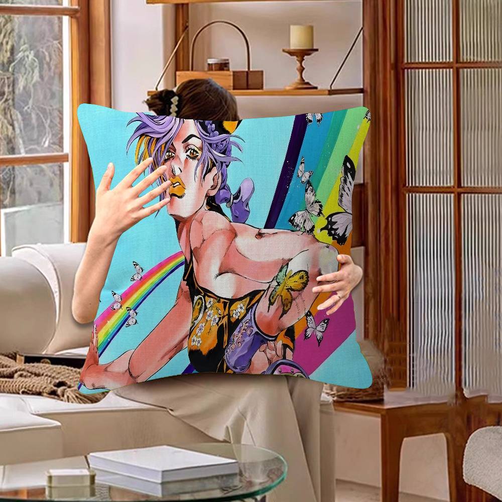 Аниме JoJo Bizarre Кленовый Дизайн Наволочка Счастливый Осенний Урожай Декор Праздничный Декораци Наволочка