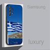 Греция Флаг Греции Карта Для Samsung S 25,24,23,22,30,21,10,9,Ultra,Plus,Lite,FE,4,5G Черный Мягкий Чехол Чехол для Телефона