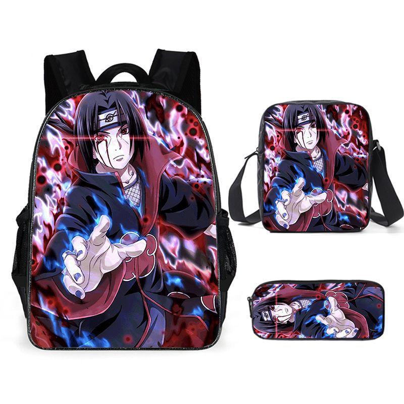 Naruto Naruto Surrounding Primary School Bag Cartoon Animation Backpack Satchel Pencil Case