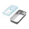 Контейнер для хранения еды Bento Box из нержавеющей стали, герметичный, портативный, с крышкой, для приготовления обеда