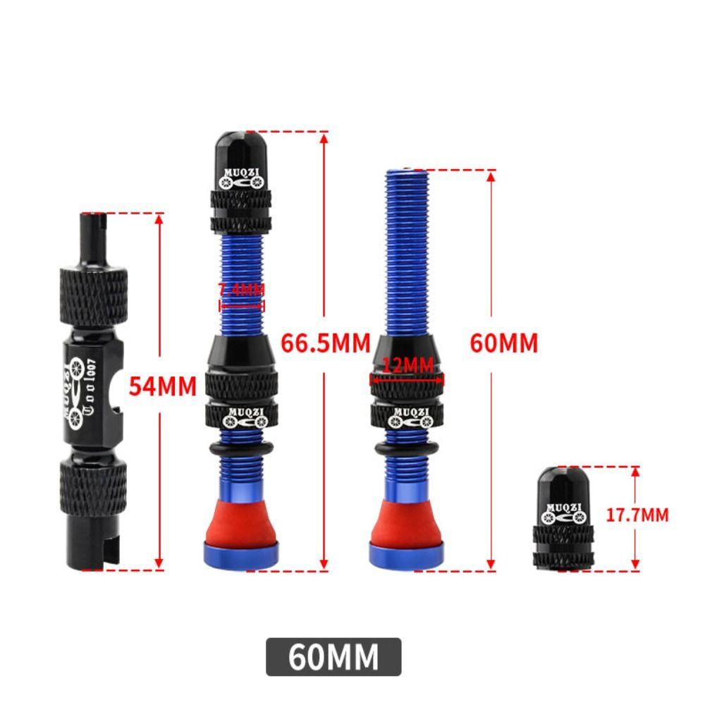 1 Set with Wrench Tubeless Tire Valves Aluminum Zinc Zinc Alloy Schrader Valve Kits Bicycle Repair