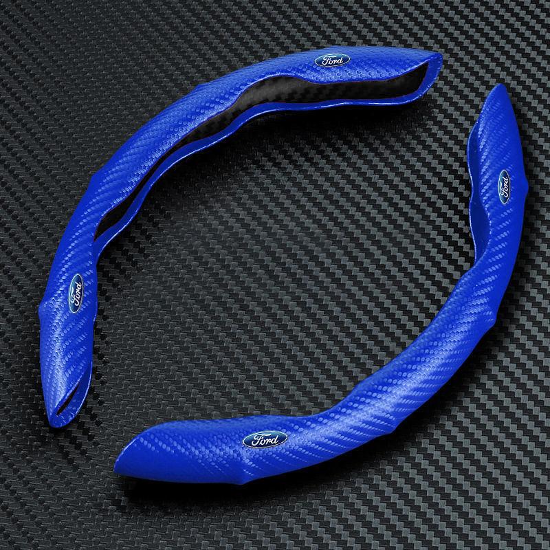 Car Steering Wheel Cover Carbon Fiber Sports Ultra-thin Non-slip Card Cover For Ford Mustang Zapatillas Miniatura Gt Shelby 2005 2015 Mujer 2012 Kuga