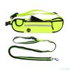 Reflective Waterproof Pet Running Waist Bag with Traction Rope