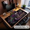 Skull Gothic Theme Custom Mouse Pad Personalized With Name Text Customized Desk Mat For Office Home Decor