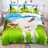 3D Cartoon Animal Bedding Set with High-definition Digital Printed Duvet and Pillowcase 2/3 Pieces Suitable for Children's Room and Home Decoration