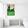 Vintage Style 'Clean Up After Your Pet' Metal Tin Sign with Silhouette Walking Dog & Waste Bag, Rusty Border Wall Decor for Home