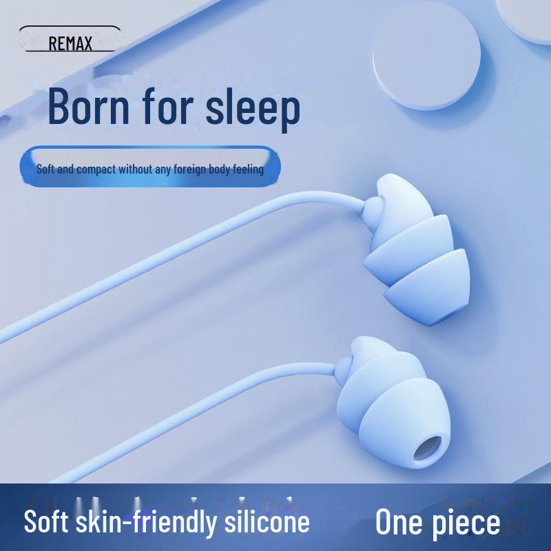 Мягкие силиконовые наушники для сна с шумоподавлением Remax — совместимы с устройствами Apple.