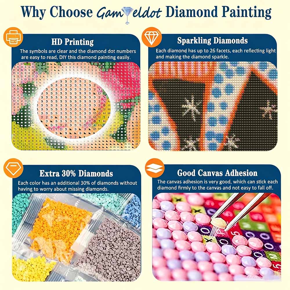 5D DIY Diamond Painting Set. Circus Horse And Acrobat Diamond Art Embroidery Home Decor Gift