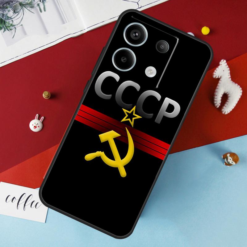 Чехол с флагом СССР для Xiaomi Redmi 13C 12C 10C 9C 10A Redmi Note 11 9 10 12 13 Pro 9S 10S 11S 12S