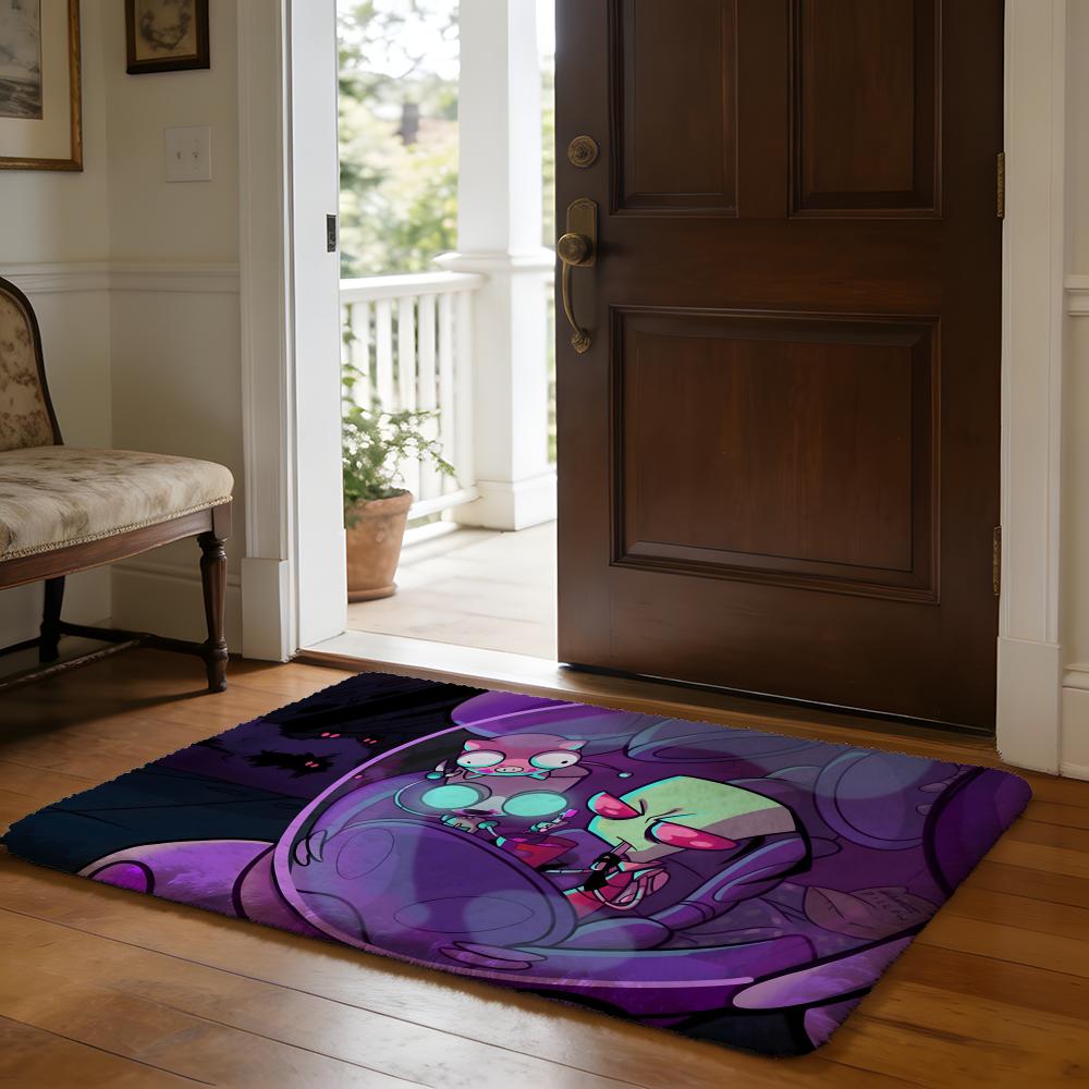 Floor Mat Soft Flannel Rug Non Slip Absorbent Mat for Bathroom Bedroom Home Decor Toca L Life World game