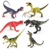 Detailed Jurassic Dinosaur Figurines Set Pvc T-rex Raptor Forest Playset For Children