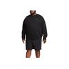 Nike Мужские топы Solo Swoosh из флиса с круглым вырезом черного цвета DX1361-010