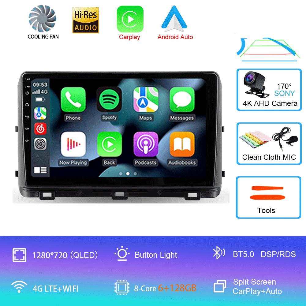 Для Kia Ceed 3 CD 2018-2022 Автомобильное радио Android 14 WIFI+4G Carplay Автомагнитола Мультимедиа Видеоплеер Навигация Стерео DSP GP