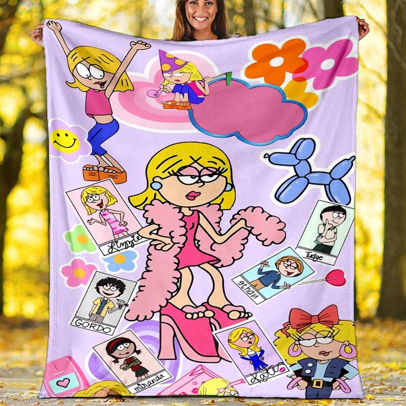 Lizzie McGuire Theme Printed Blanket - Perfect for Couch, Bed, Travel & Outdoor Use | Machine Washable, Cozy & Durable.