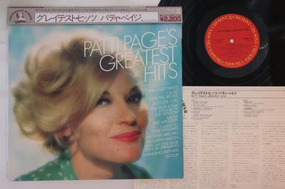 LP Пластинка ПЭТТИ ПЕЙДЖ - Лучшие Хиты 22AP2517 CBS SONY Япония Оби Джаз Б/У
