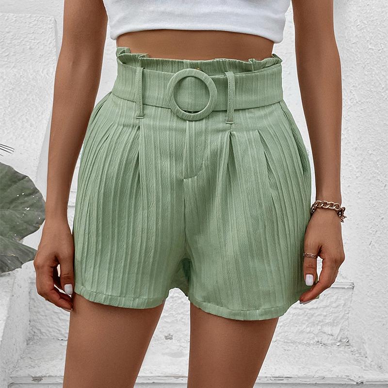 YYFS Женские модные повседневные однотонные шорты с принтом