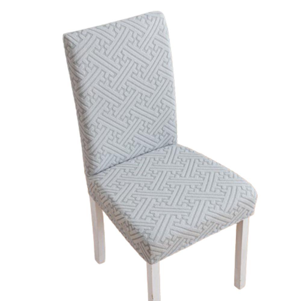 Jacquard Chair Covers Skirt Edge Dining Chair Protector Comfortable Seat Covers Hotel