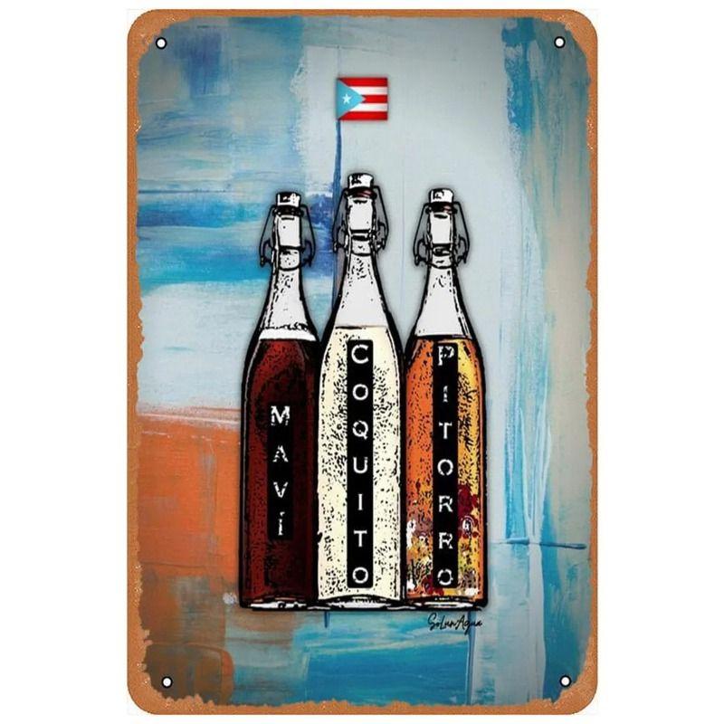 Large Scale Tin Painting for Bars Pubs Clubs Man Spaces Wall Decor