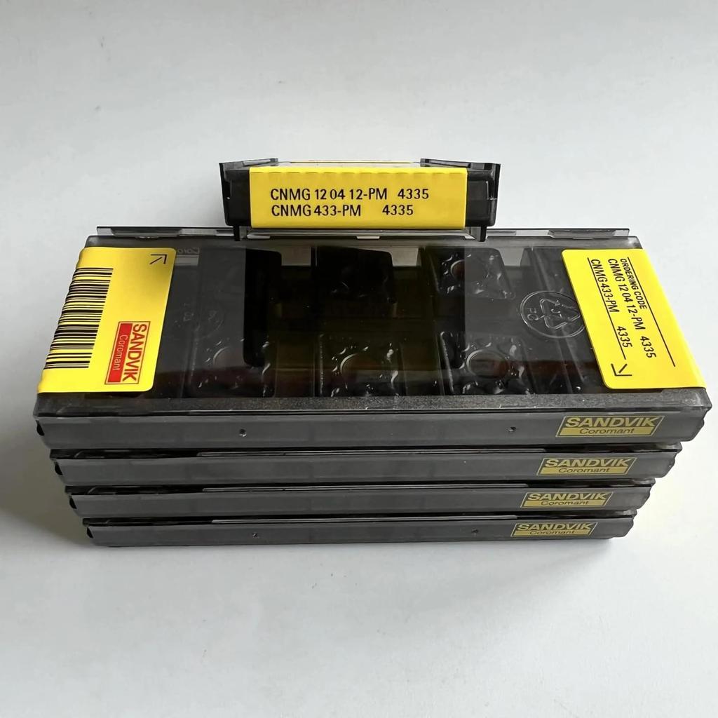 Original Sandvik / CNMG120412-PM 4335 / CNC Lathe Carbide Blade 10 PCS