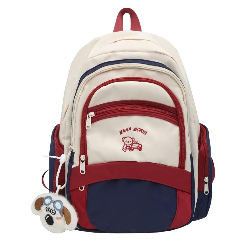 Рюкзак Color Block для женщин в стиле колледжа, школьный рюкзак для учеников младших классов средней школы