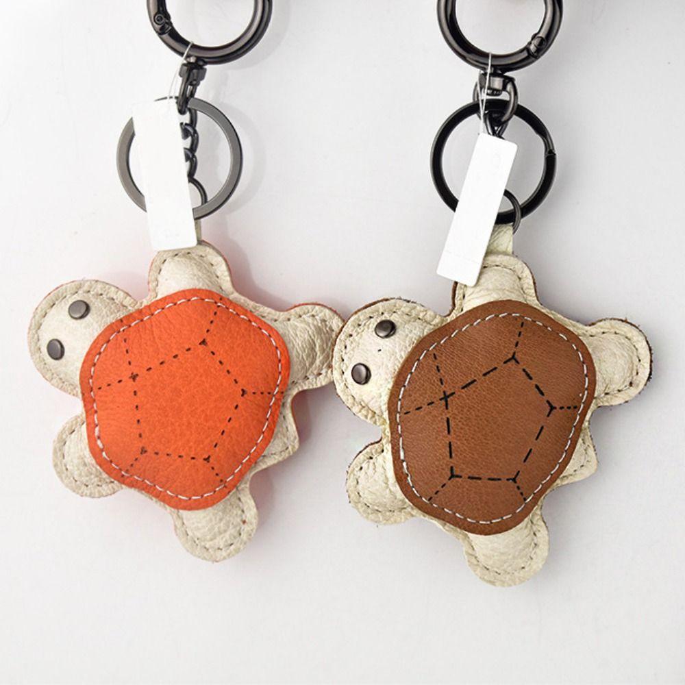Animals Leather Turtle Pendant Hanger Bag Pendant Lovely Pu Leather Key Chain Bag Ornament