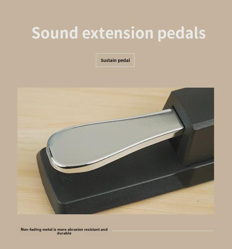 Universal Piano Sustain Pedal - Electric Keyboard & Synthetic Metal Pedal