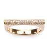 Gold Plated Ring 'Sissi' Golden White - 3 Mm
