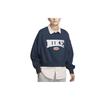 Спортивная одежда Phoenix Fleece City Edition Logo Retro Letter Print Crewneck Sweatshirt Women Hoody Navy-Blue DZ3113-454