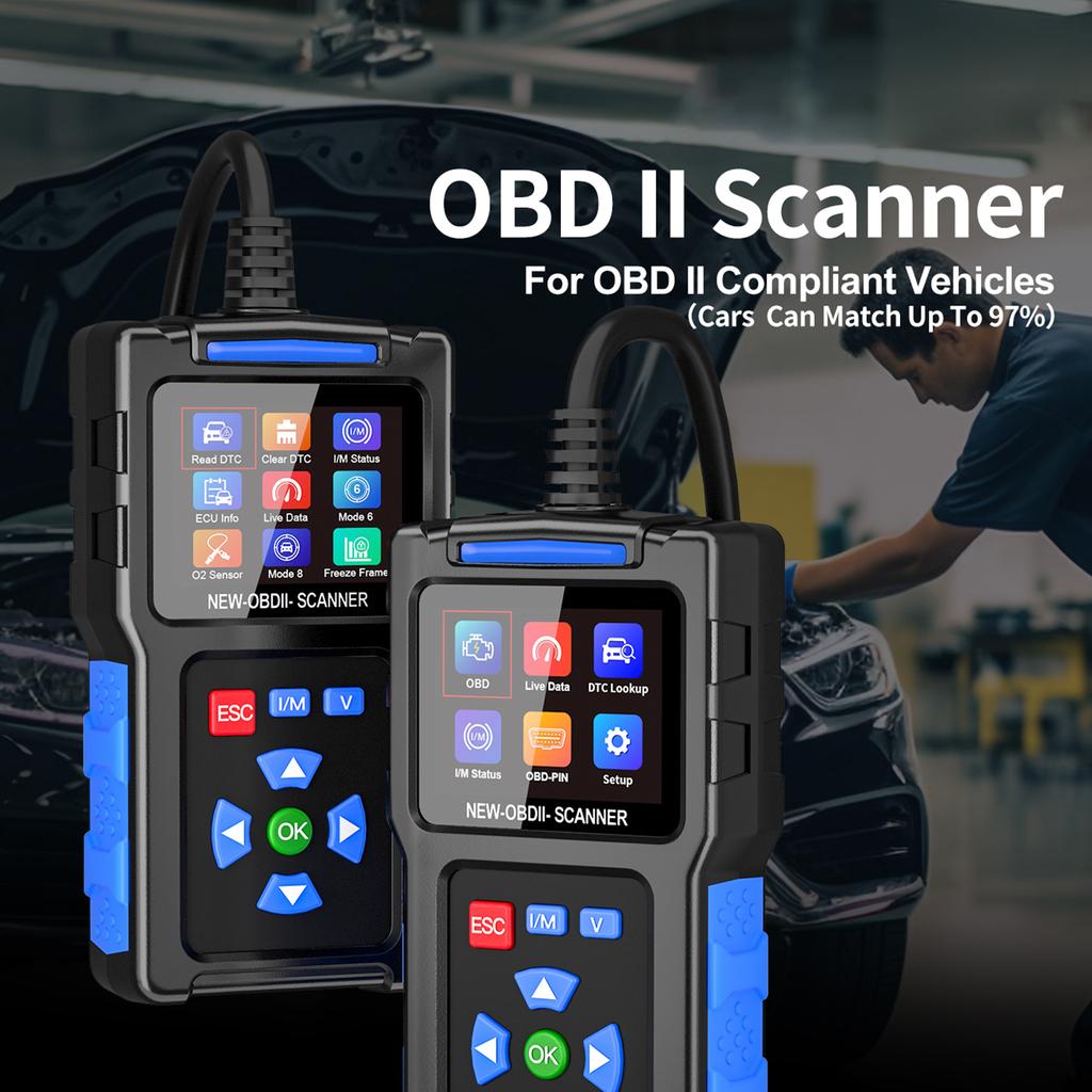 OBDII сканер диагностический инструмент автомобильный считыватель кодов с функцией Mode 6, Mode 8 считывание очистить