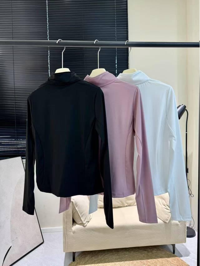 Женский оригинальный базовый слой для йоги Alo Slim-Fit с полумолнией - Топ для тренировок с длинным рукавом для осени/зимы