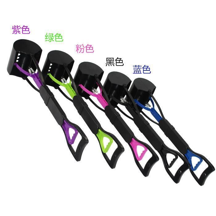 Pelle à déjections - Pratique - Portable - Manche long - Plastique - Noir