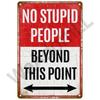 Retro Caution Metal Sign for Bar Pub Garage  Vintage Russian Warning Decor for Home Walls