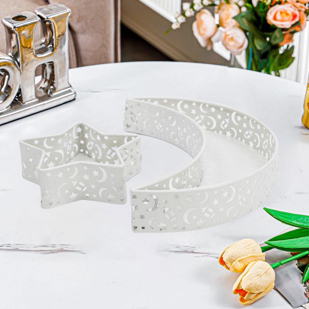 2 шт. Eid Moon Star тарелка поднос фруктовая посуда декор стола Мубарак десертные подносы