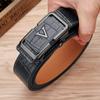 Emperor Paul Belt Men's Leather Inner Wear Automatic Buckle Trendy Crocodile Pattern Belt Casual Pant Belt
