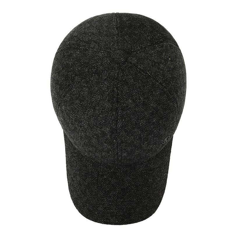 Elegant Winter Baseball Cap For Older Men Adjustable Warmth With Ear Protection