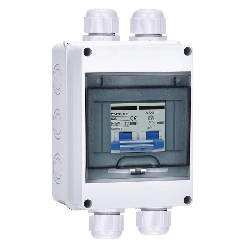 PV разъединительная коробка AC400V выключатель солнечный разъединитель переключатель 6-120A