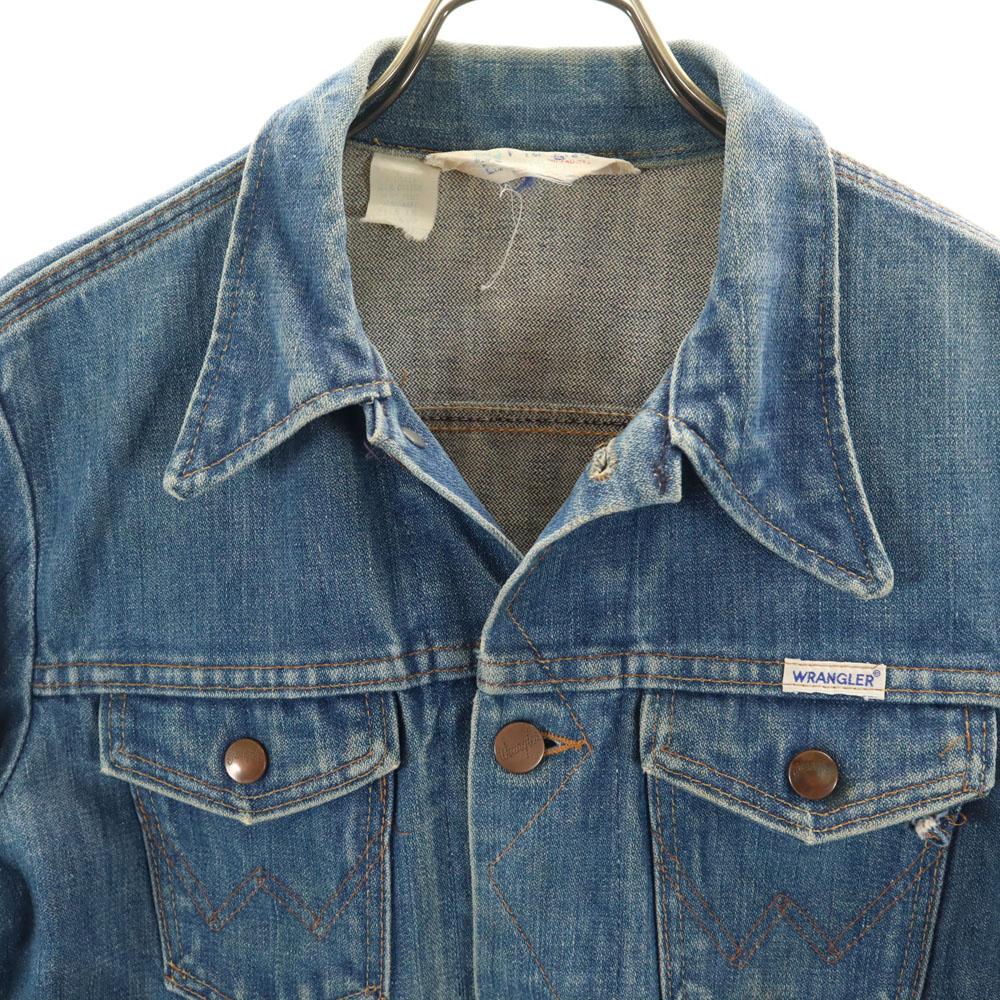 Wrangler Винтажная джинсовая куртка 124MJ, сделано в США, 70-е годы, джинсовая куртка тракер, женская, б/у