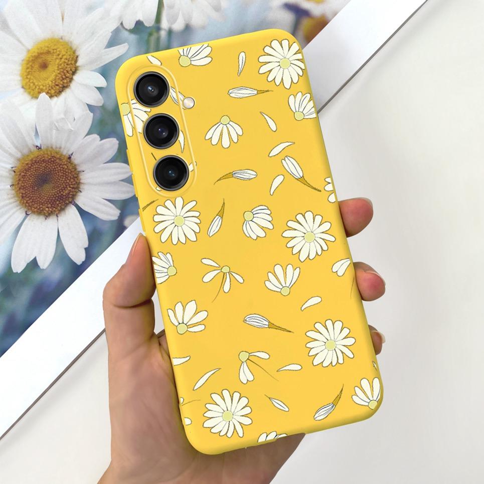 For Funda Samsung Galaxy A35 5G Case Women Fashion Girly Flower Butterfly Bumper For Samsung A35 SM-A356B Coque Silicone Soft