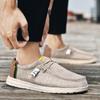 Размер 48 Мужская повседневная обувь Слипоны Холщовые лоферы Удобные плоские туфли для ходьбы для мужчин Нескользящие мягкие мокасины Кроссовки Летние лоферы