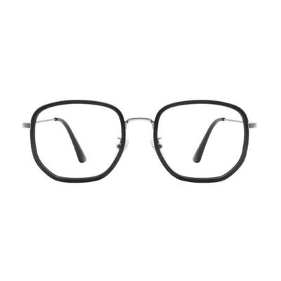 Oart Поэтичные ЧЕРНО-СЕРЕБРЯНЫЕ Оверсайз Комбинированные Роговые Очки