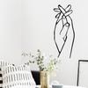 Valentines Day Wall Sticker Adhesive Black Holding Hand Heart PVC Decal Home Decors Creative Wall Art Murals Accessory
