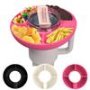 Силиконовый стакан для закусок, многоразовое кольцо для закусок для стакана на 40 унций с ручкой 4