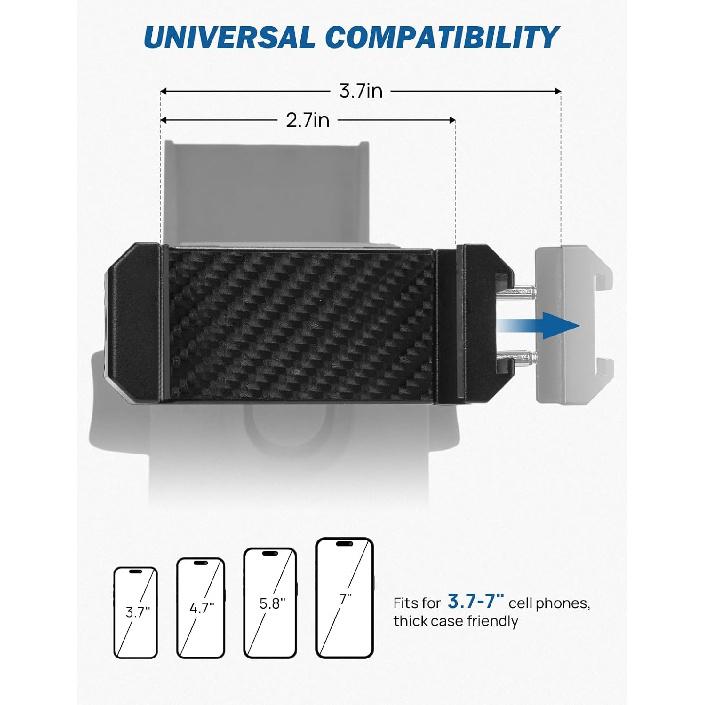 JOYTUTUS Cubby Phone Mount Cubby Storage Compatible With Ford Maverick 2024 Truck Dash Cubby Ert Phone Holder & Storage Box Kit